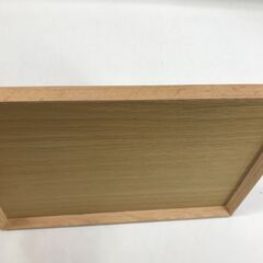 MUJI 無印良品 木製 角型トレー おぼん 25g菊の画像