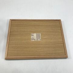 MUJI 無印良品 木製 角型トレー おぼん 25g菊の画像