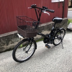 【京都発】京の楽チャリ　電動アシスト自転車　シュガードロップ　20インチ　黒の画像