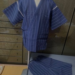 涼しさ厳選　新品　甚平L しじら織りの画像