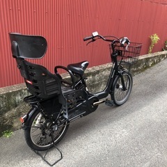 【京都発】京の楽チャリ　電動アシスト自転車　20インチ　ギュットミニ　黒色　綺麗の画像