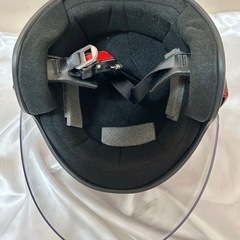 ＜美品♪＞フルフェイスヘルメット HBN NT-022 フリーサイズ 赤 箱入りの画像