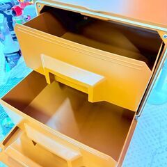 タッパーウェア ミニチェスト 2段 収納家具の画像
