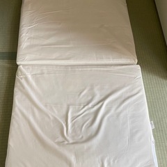 赤ちゃん・乳児用掛け＆敷布団セット　カバー付きの画像