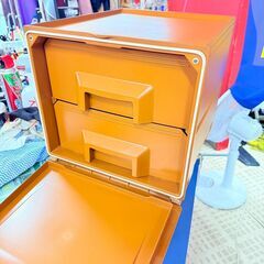 タッパーウェア ミニチェスト 2段 収納家具の画像