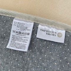 【格安】昭和西川　極厚フランネルラグ　アイボリーの画像