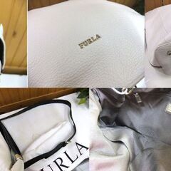 本物 フルラ ソフトレザー 2WAYバッグ ホワイト 保存袋付き USED FURLA 札幌市厚別区 厚別店の画像