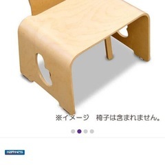 木こりのテーブル 子供用机の画像