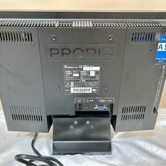 ＜動作確認済み＞PRODIA プロディア 16V型 地上デジタルハイビジョン液晶テレビ リモコン付き PRD-LA103-16Bの画像
