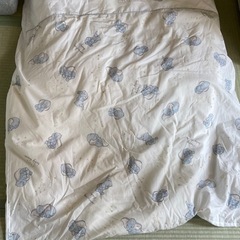 赤ちゃん・乳児用掛け＆敷布団セット　カバー付きの画像