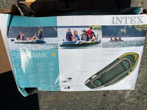 ゴムボート　INTEX SEAHAWK 4(インテックス シーホーク4)　ボート　釣り　　
