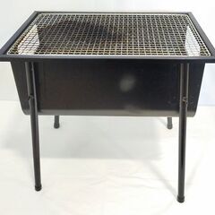 △ バーベキューコンロ焚き口式 バーベキューコンロ 焚き口式 キャンプ アウトドア用品 YBC-50T(B) 鉄板のみ未使用品 使用感あり 現状渡しの画像