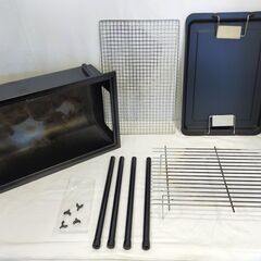 △ バーベキューコンロ焚き口式 バーベキューコンロ 焚き口式 キャンプ アウトドア用品 YBC-50T(B) 鉄板のみ未使用品 使用感あり 現状渡しの画像