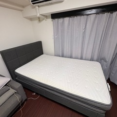 ベッドフレームとセミダブルマットレスセット※成約済み
の画像