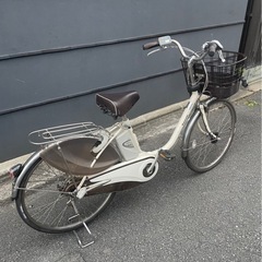 【京都発】京の楽チャリ　電動アシスト自転車　パナソニック　24インチ　白の画像