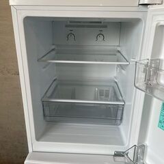 【Haier】ハイアール 2ドア冷蔵庫 JR-NF148A 148L 2017年製 ホワイト 冷蔵94L 冷凍54L 冷凍冷蔵庫 生活家電 引出しストッカー Y1915の画像
