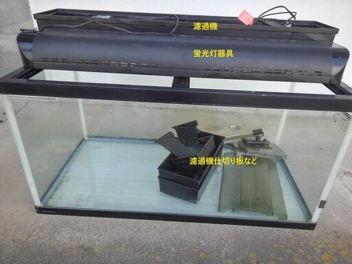 90cmの大型水槽セットです