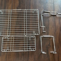 ニトリ キッチンラック 折りたたみ　大小セットの画像