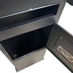 宅配ボックス ポスト W35×D24×H101㎝ ブラック 札幌 東区 の画像