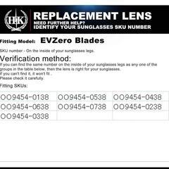 交換用レンズ Oakley EVZero Blades 偏光サングラスの画像