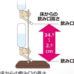リッチェル ペット用 
ウォータースタンド ダークブラウンの画像