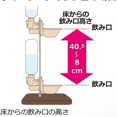 リッチェル ペット用 
ウォータースタンド ダークブラウンの画像