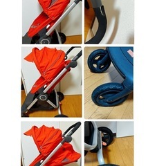 ストッケスクート2 stokke scoot2 ベビーカー ストローラー 本体赤の画像