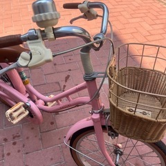 HACCI キッズ用自転車　18インチ　ピンクの画像
