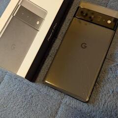 【訳あり】スマホ　google pixel 6pro 背面割れあり 動作問題無し！の画像