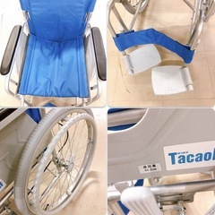 車椅子 アルミ製 折りたたみ式 背折れタイプ TacaoF BM02の画像