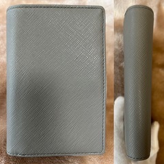 日本製ウルティマトーキョー二つ折り財布コンパクトウォレットさいふサイフ小銭入れ有レディースユニセックスメンズグレーグレイ灰色未使用の画像