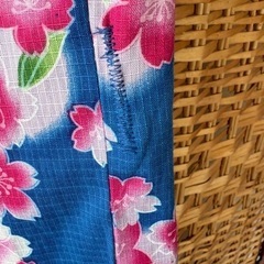 浴衣地の子供用の作務衣120サイズくらいの画像