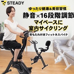 加圧式エアロバイクSTEADYの画像