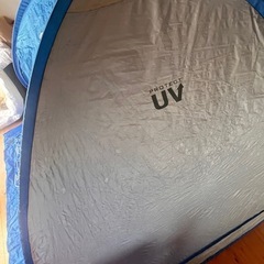 山善⛺️UVワンタッチサンシェード🏕️コンパクトテント🏖️アウトドアキャンプの画像