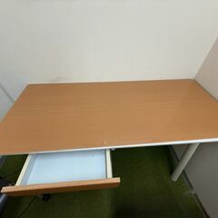 2 セット【ガラストップ】木製デスク｜引き出し付き・学習/在宅/学校向けの画像