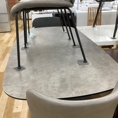 【トレファク　ラパーク岸和田店】ダイニング5点セット　Moda en Casa セラミック天板　グレーの画像