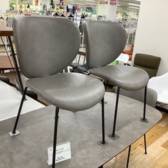 【トレファク　ラパーク岸和田店】ダイニング5点セット　Moda en Casa セラミック天板　グレーの画像