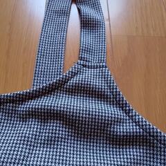 チェック柄ノースリーブミニワンピース　キャミソールワンピース　の画像