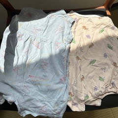 恐竜柄ロンパース 80サイズ 2点セットの画像