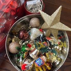 【4点セット】IKEAのクリスマスツリー＋装飾3点の画像