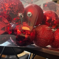 【4点セット】IKEAのクリスマスツリー＋装飾3点の画像
