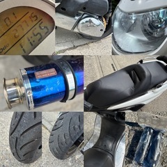 ⭐️マジェスティC250⭐️カスタムパーツ多数^_^自賠責3年付❗️バッテリー・シート・プラグなど新品交換済みで快調⭐️250ccビッグスクーター⭐️の画像