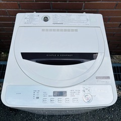 【決まりました】直接引き取り大歓迎‼️その場合は3,000円引き⭐︎大阪府下又は近郊は配送設置込み🉑SHARP 5.5kg 全自動洗濯機 ES-GE5B 2018年製/YMJ074-28の画像