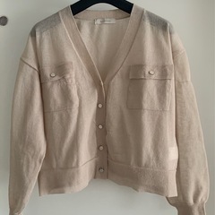 Andemiu シアーカーディガンの画像