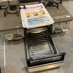 【ジモティー割】　リンナイ　2017年製　都市ガス　ガスコンロ　（ID1110）の画像