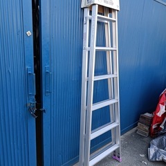 ★八5906《未使用品》アルインコ　はしご兼用脚立　MR-210WD   折りたたんだ状態で約210㎝   はしごの長さ422㎝  最大使用質量100kgの画像