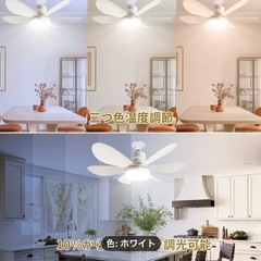 ファンと照明一体型 シーリングファンライトの画像