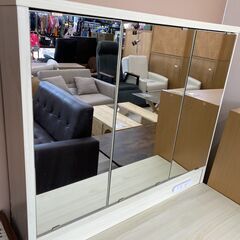 店頭引き渡し 中古 ドレッサー 化粧台 鏡 机 テーブル 家具の画像