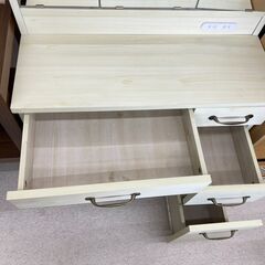 店頭引き渡し 中古 ドレッサー 化粧台 鏡 机 テーブル 家具の画像