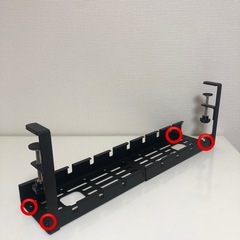 ケーブルトレー 伸縮可能 幅55cm 穴あけ不要 ワイヤーケーブルトレーの画像